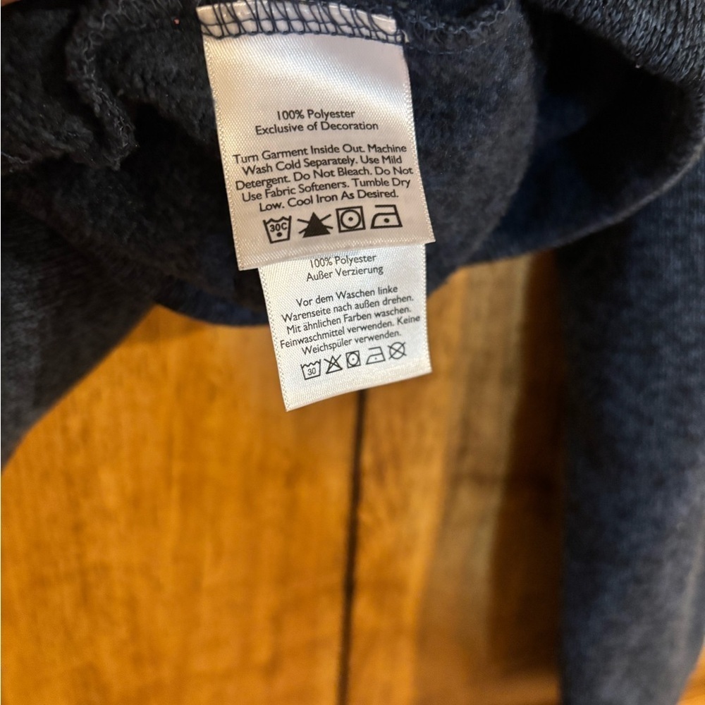 Eddie Bauer Men’s Fleece Medium Blue Heathered Radiator Pullover Long Sleeve - Picture 6 of 6